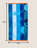 Pure Cotton Geometric Beach Towel