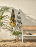 Pure Cotton Leopard and Palm Beach Towel