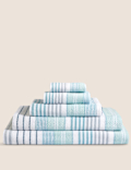 Pure Cotton Striped Spa Towel