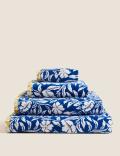 Pure Cotton Velour Floral Towel