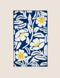 Pure Cotton Floral Bath Mat