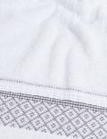 Pure Cotton Aztec Border Towel