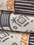 Pure Cotton Geometric Towel