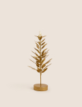 Gold Wire Leaf Tree Decoration