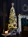 Teal Velvet Tree Stocking