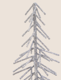 Large Silver Glitter Wire Tree