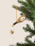 Glitter Glass Hanging Celebration Decoration
