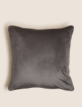 Velvet Embroidered Peacock Cushion