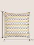 Chenille Geometric Cushion