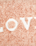 Teddy Love Slogan Mini Cushion