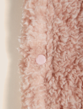 Teddy Fleece Hooded Blanket