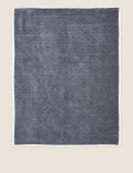 Borg Fleece Cable Throw