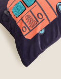 Velvet Bus Textured Bolster Cushion