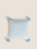 Velvet Dog Print Small Cushion