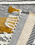 Cotton Rich Woven Monochrome Stripe Throw