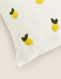 Pure Cotton Lemon Tufted Cushion