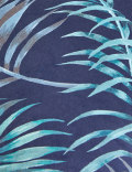 Velvet Palm Print Cushion
