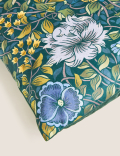 Velvet Mirror Floral Print Cushion