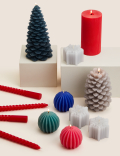 Set of 3 Snowflake Candles