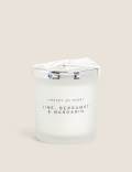 Lime, Bergamot & Mandarin Scented Candle