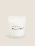 Lime, Bergamot & Mandarin Scented Candle