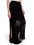 Pleated Maxi Skirt
