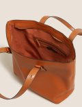 Faux Leather Tote Bag