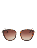 Angular Round Cat Eye Sunglasses