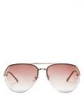 Rimless Aviator Sunglasses