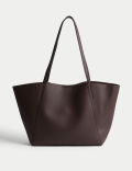 Faux Leather Tote Bag