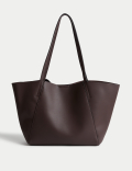 Faux Leather Tote Bag