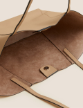 Faux Leather Tote Bag