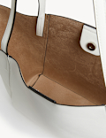 Faux Leather Tote Bag