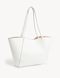 Faux Leather Tote Bag