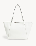 Faux Leather Tote Bag