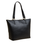 Faux Leather Croc Effect Tote Bag