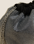 Faux Leather Drawstring Shoulder Bag