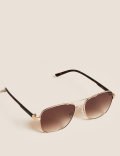 Angular Aviator Sunglasses