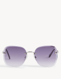 Rimless Square Sunglasses