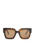 Acetate Square Preppy Sunglasses