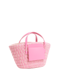 Straw Drawstring Tote Bag