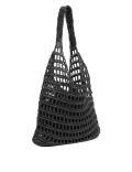 Straw Drawstring Tote Bag