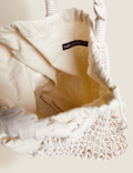 Cotton Rich Macram&eacute; Shoulder Bag
