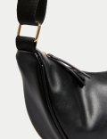 Faux Leather Sling Cross Body Bag