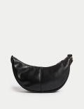 Faux Leather Sling Cross Body Bag