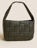 Leather Woven Shoulder Bag