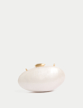 PEARL EFFECT CLUTCH BAG