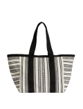 Canvas Striped Beach Bag