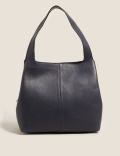 Leather 3 Part Construction Shoulder Bag