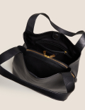 Leather 3 Part Construction Shoulder Bag